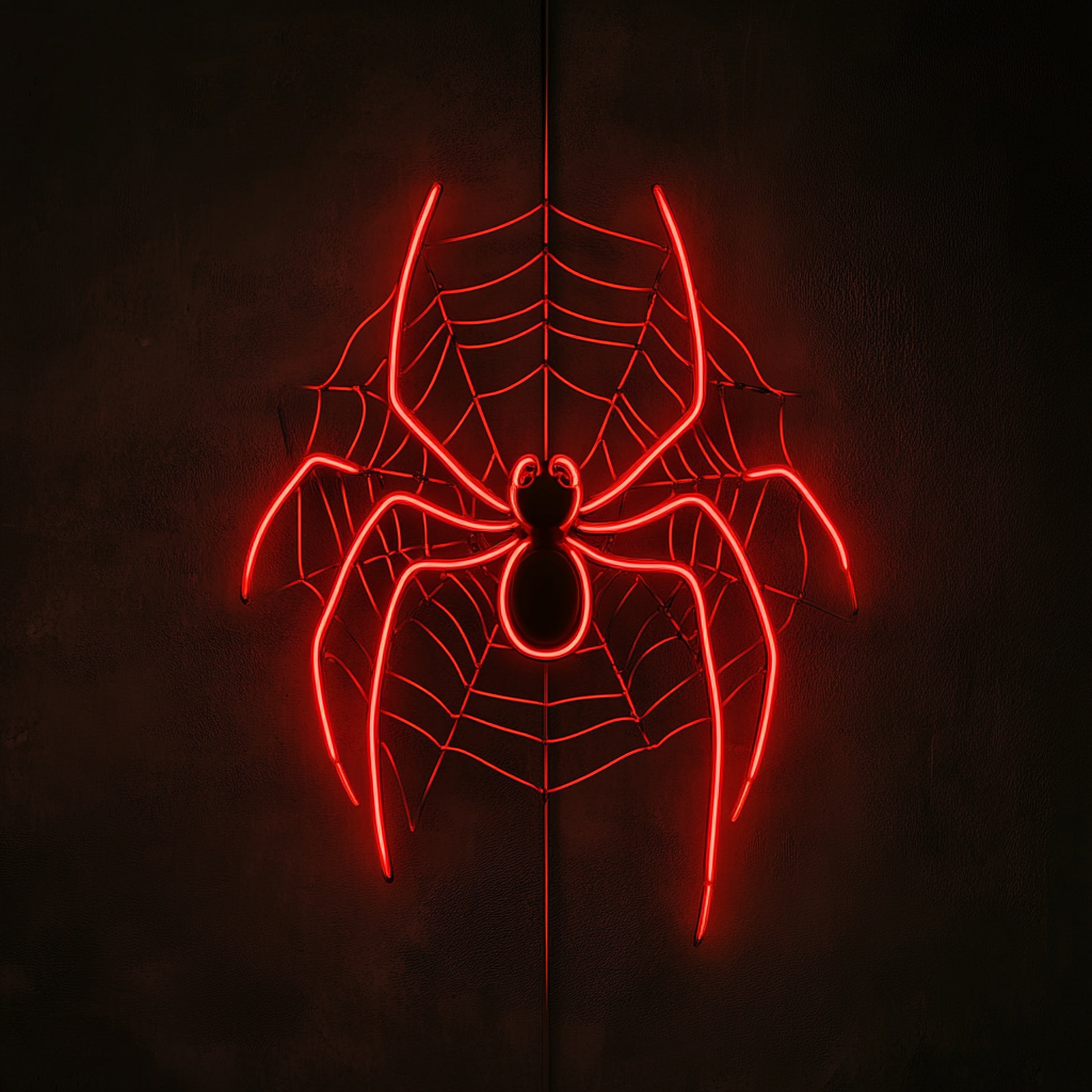 Spider - Red Neon Sign, 24 Inches