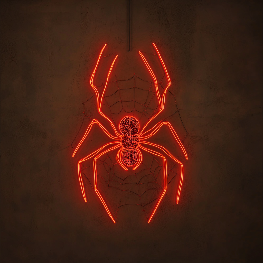 Spider - Red Neon Sign, 24 Inches