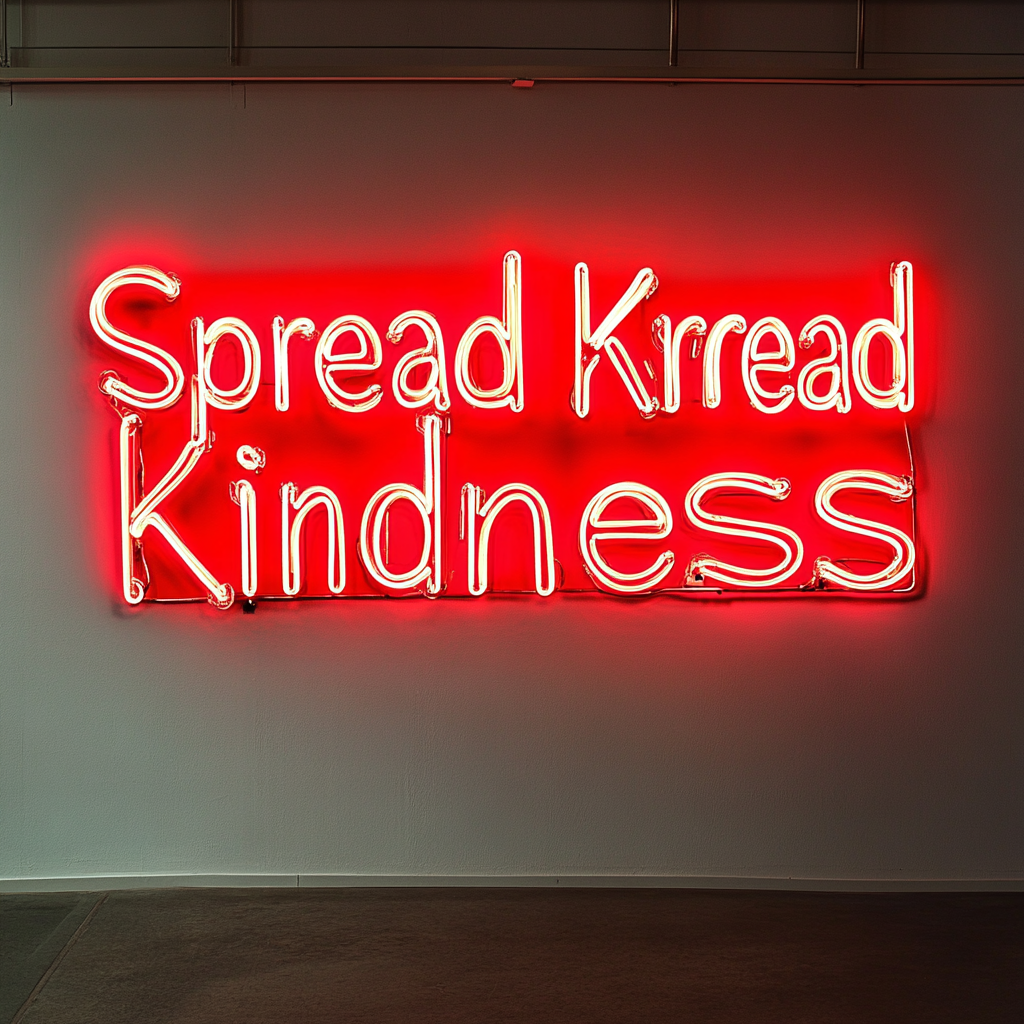 Spread Kindness - Red Neon Sign, 18 Inches