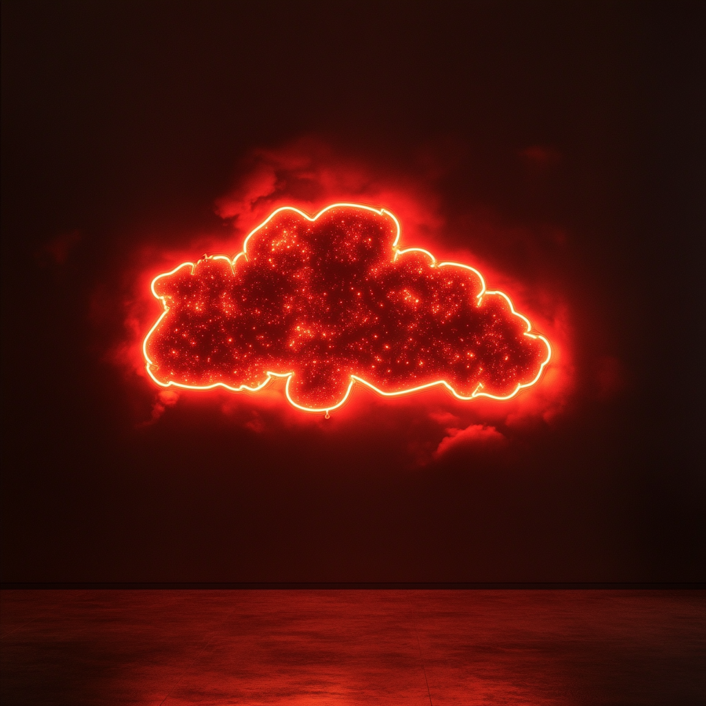 Starry Sky - Red Neon Sign, 24 Inches