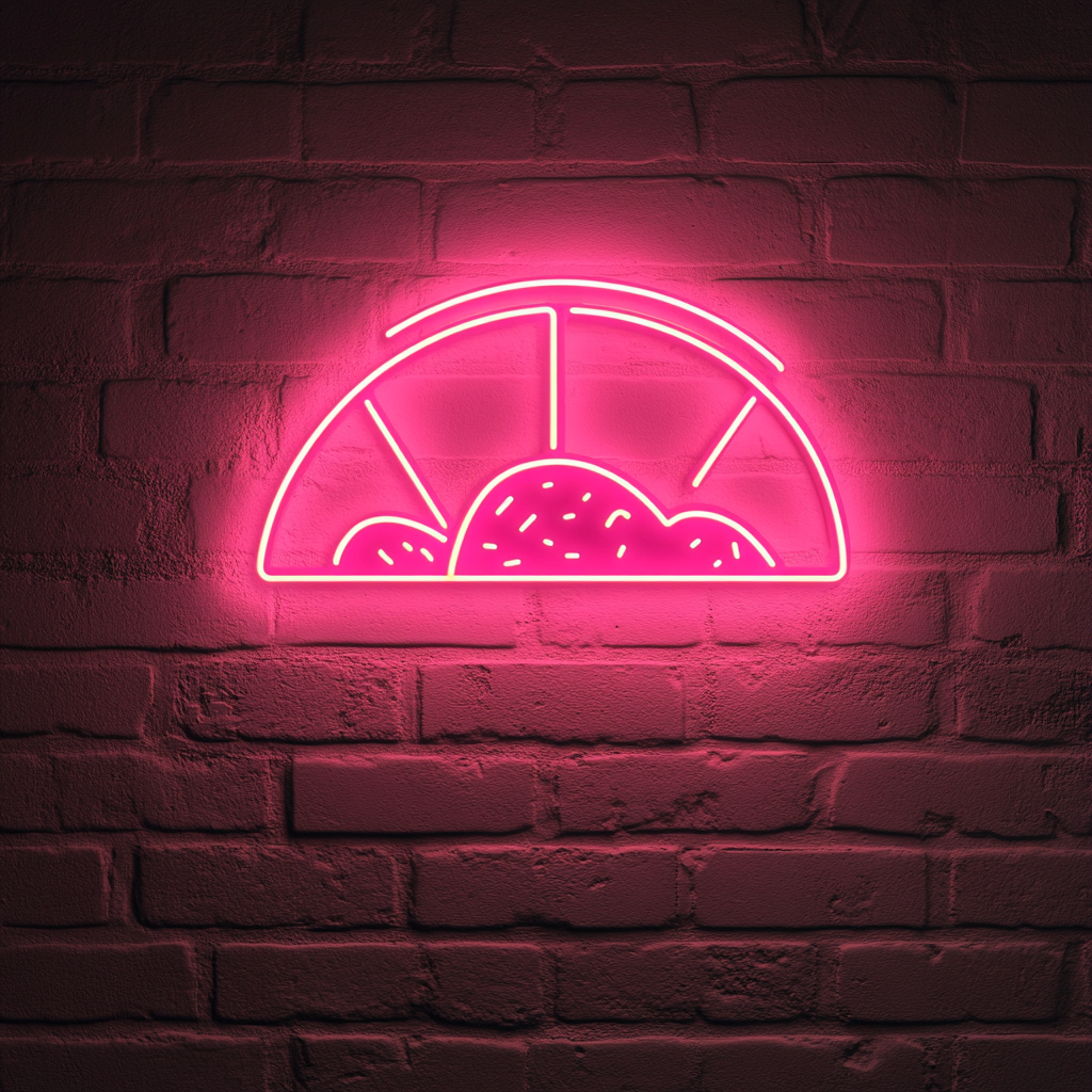 Street Taco Stand - Pink Neon Sign, 24 Inches