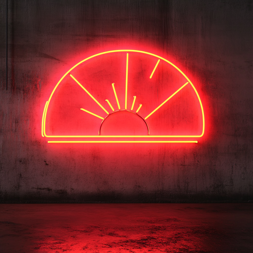 Sunrise - Red Neon Sign, 18 Inches