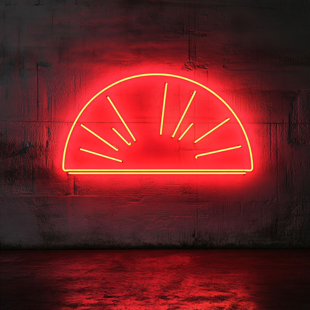 Sunrise - Red Neon Sign, 24 Inches