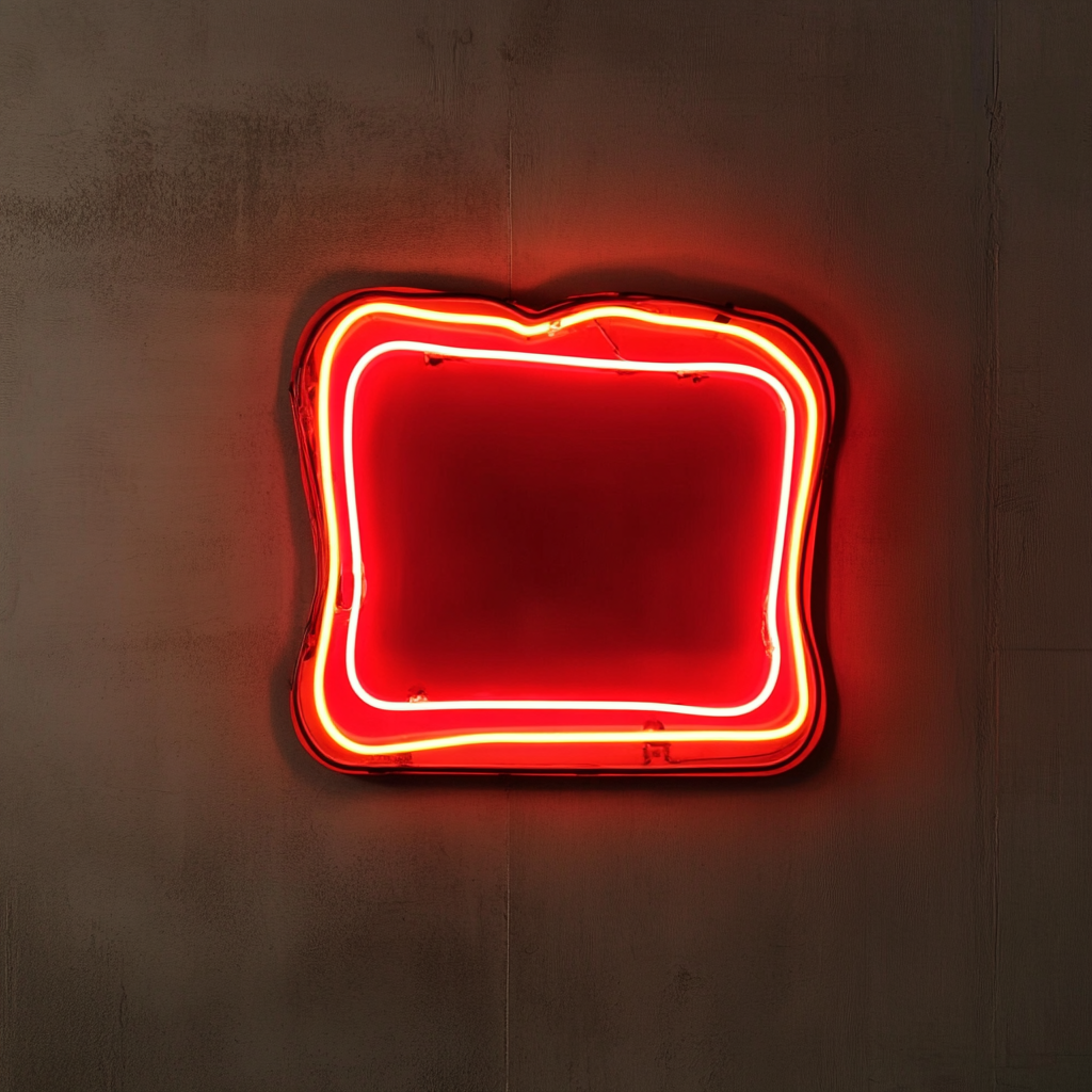 Toasted Sandwich - Red Neon Sign, 24 Inches