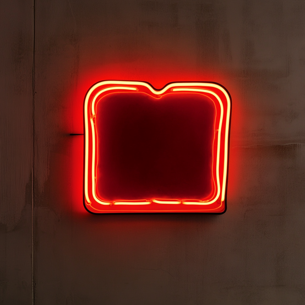Toasted Sandwich - Red Neon Sign, 18 Inches