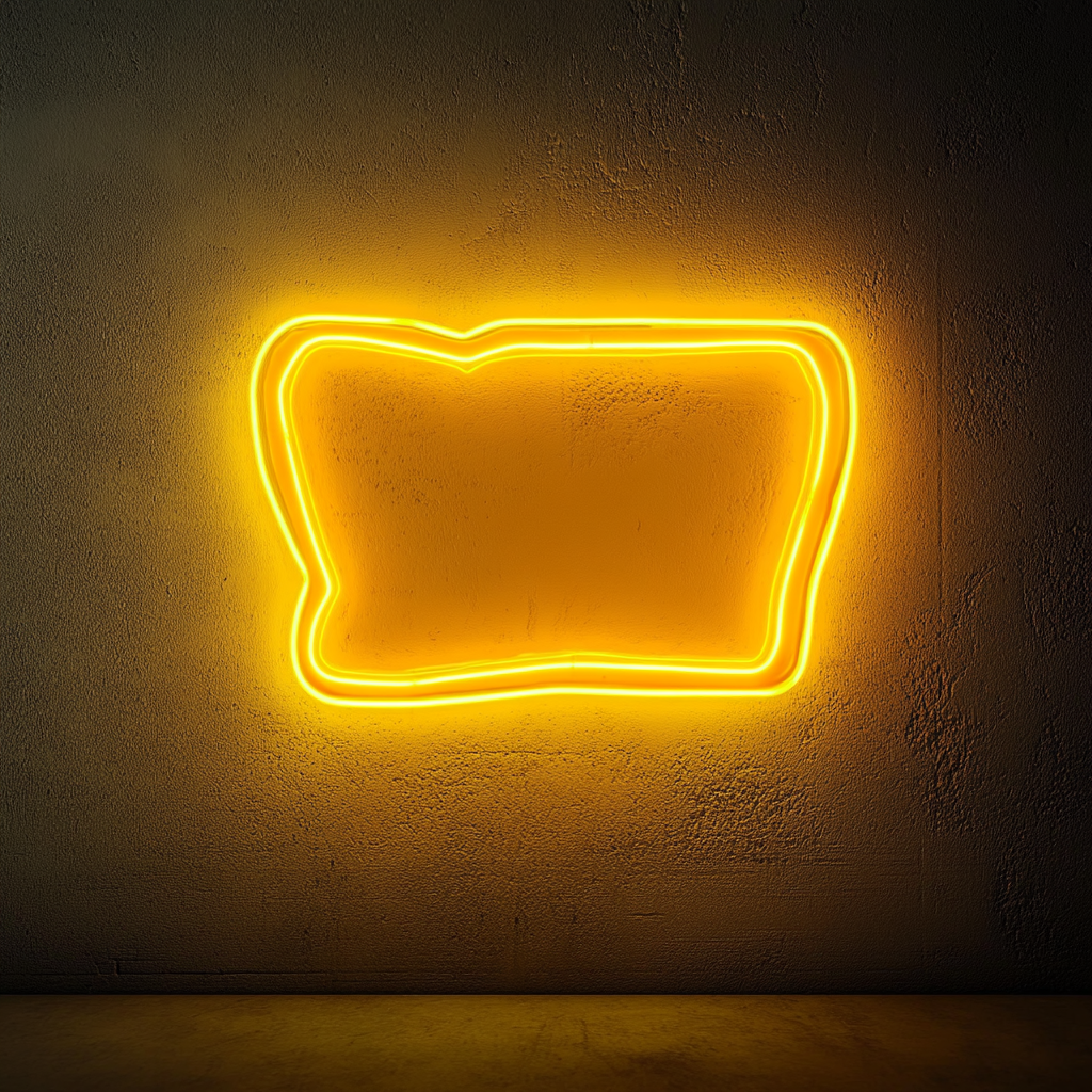 Toasted Sandwich - Yellow Neon Sign, 18 Inches