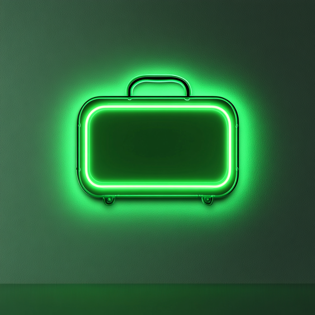Toaster - Green Neon Sign, 24 Inches