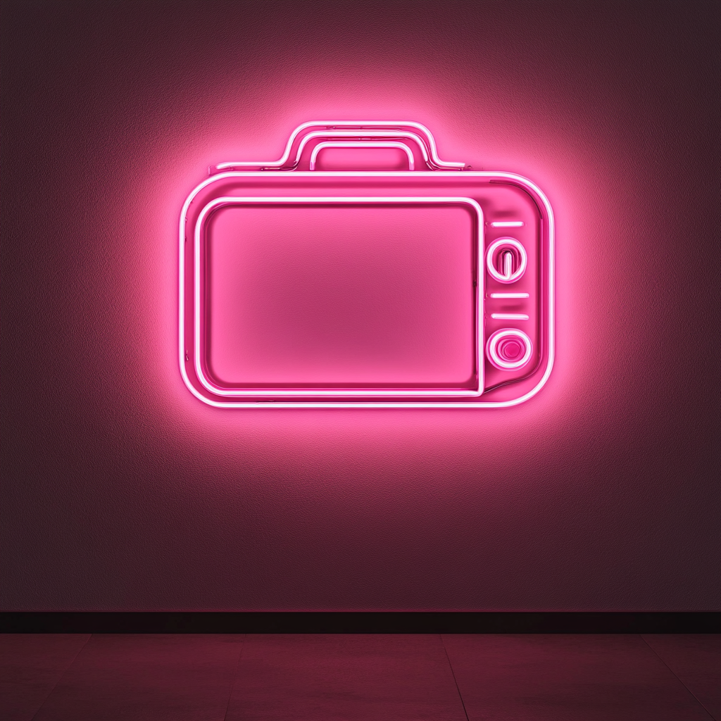 Toaster - Pink Neon Sign, 18 Inches