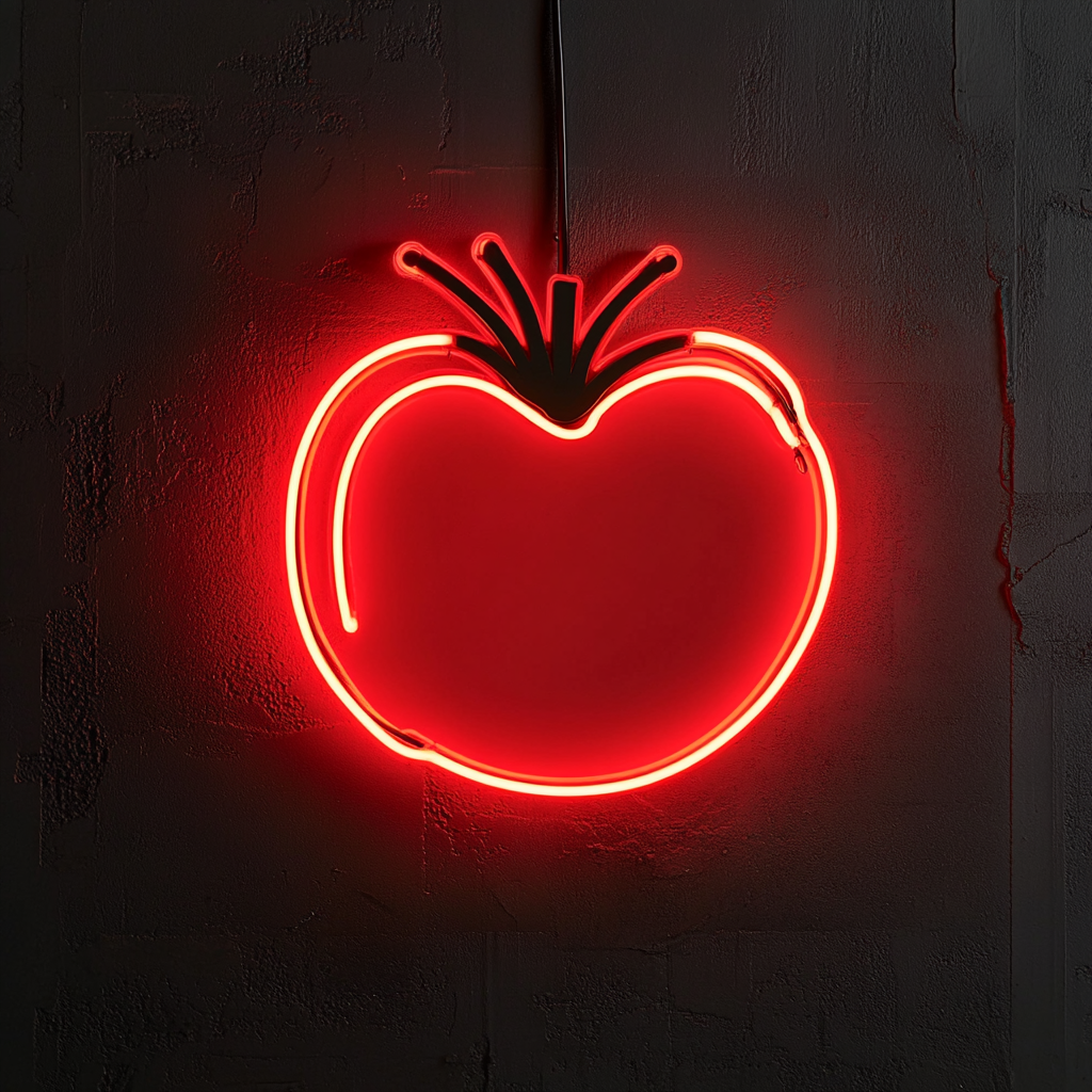Tomato - Red Neon Sign, 18 Inches