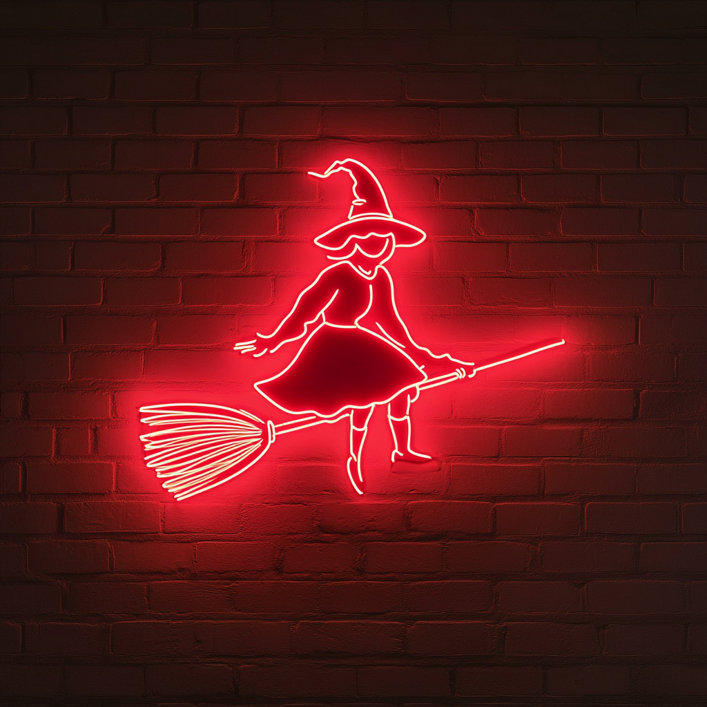 Witch - Red Neon Sign, 24 Inches