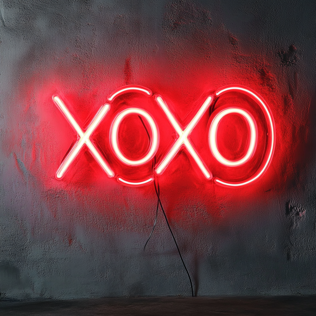 XOXO - Red Neon Sign, 24 Inches