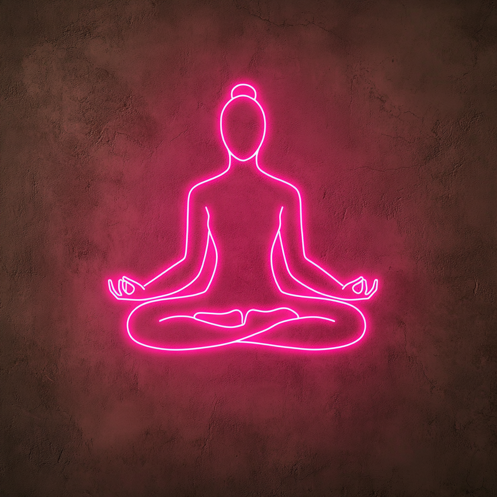 Yoga - Pink Neon Sign, 24 Inches