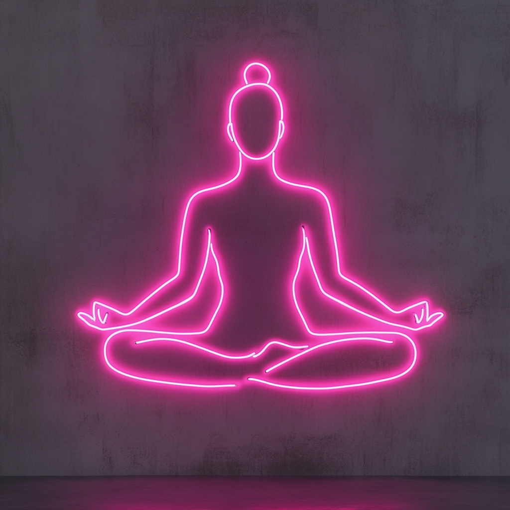 Yoga - Pink Neon Sign, 18 Inches
