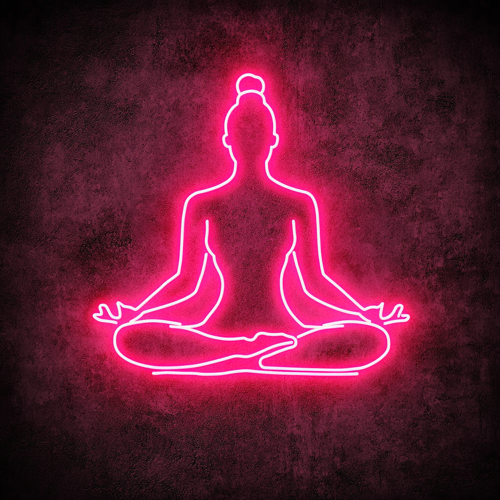 Yoga - Pink Neon Sign, 18 Inches
