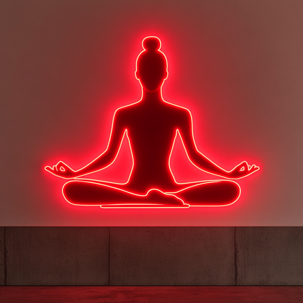 Yoga - Red Neon Sign, 18 Inches