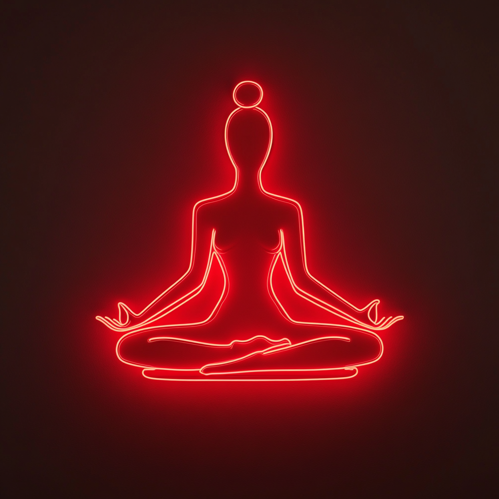 Yoga - Red Neon Sign, 18 Inches